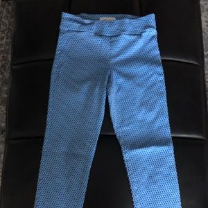 Margret M Blue textured pants